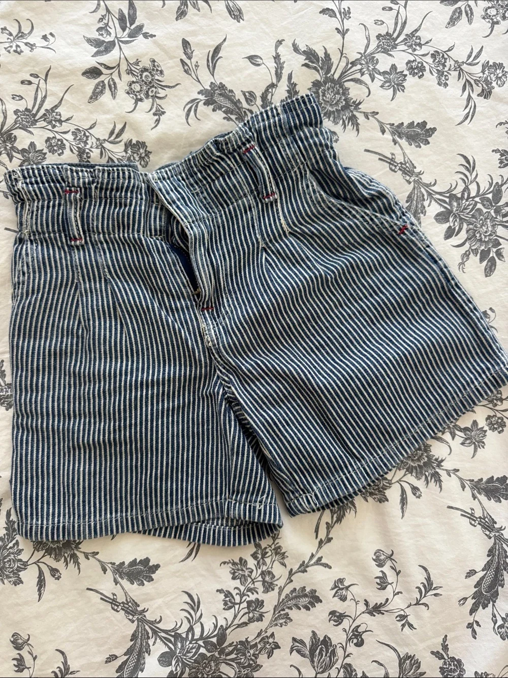 Ralph Lauren Navy and White Striped Kids Shorts